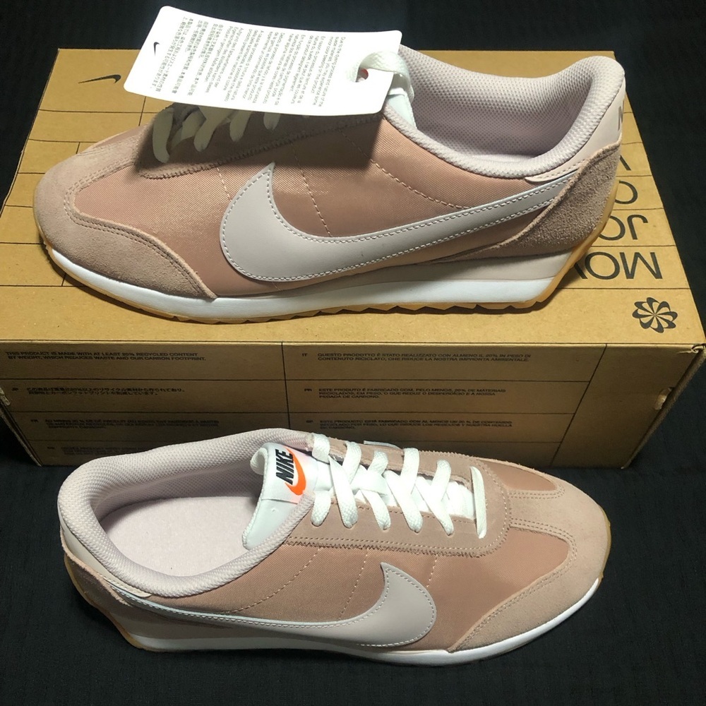 Nike Women's Pacific Leather Shoes Pink/White, (HM4771-603), Size 10,NWT